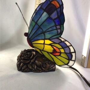 Vibrant Butterfly Glass Art Sculpture